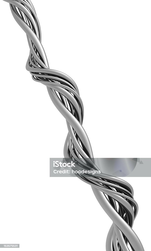 Abstrato prata fundo de cordas de arte de arame - Foto de stock de Abstrato royalty-free