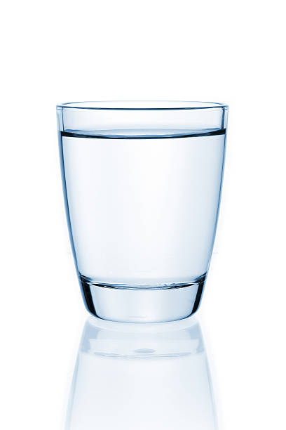 istock Glass of water isolated on white 153576087