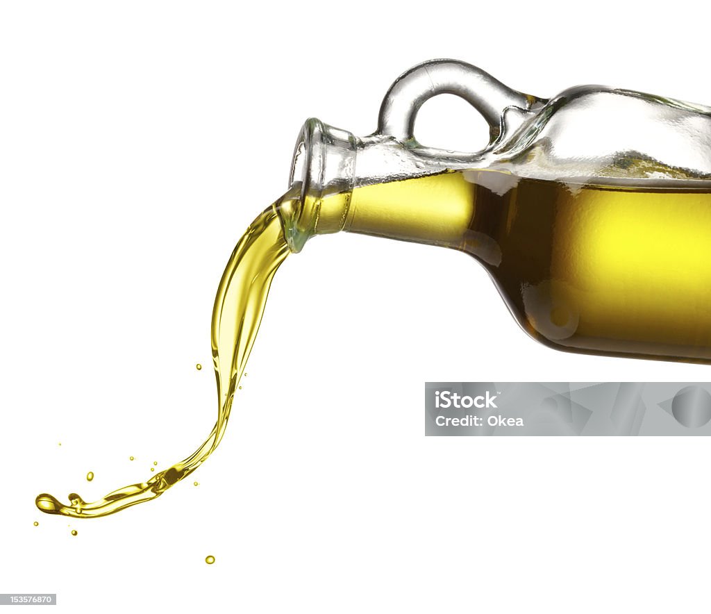 Gießen Olivenöl - Lizenzfrei Olivenöl Stock-Foto