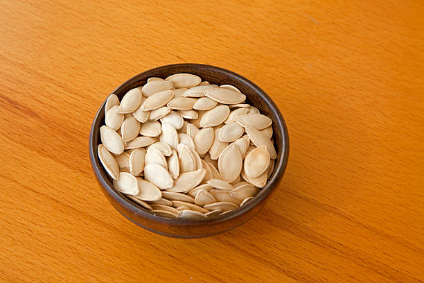 pumpkin seeds stock photo
