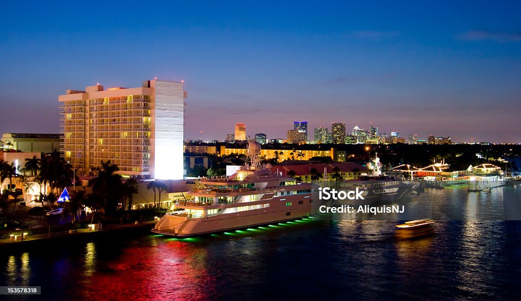 Fort Lauderdale noite - Royalty-free Fort Lauderdale Foto de stock