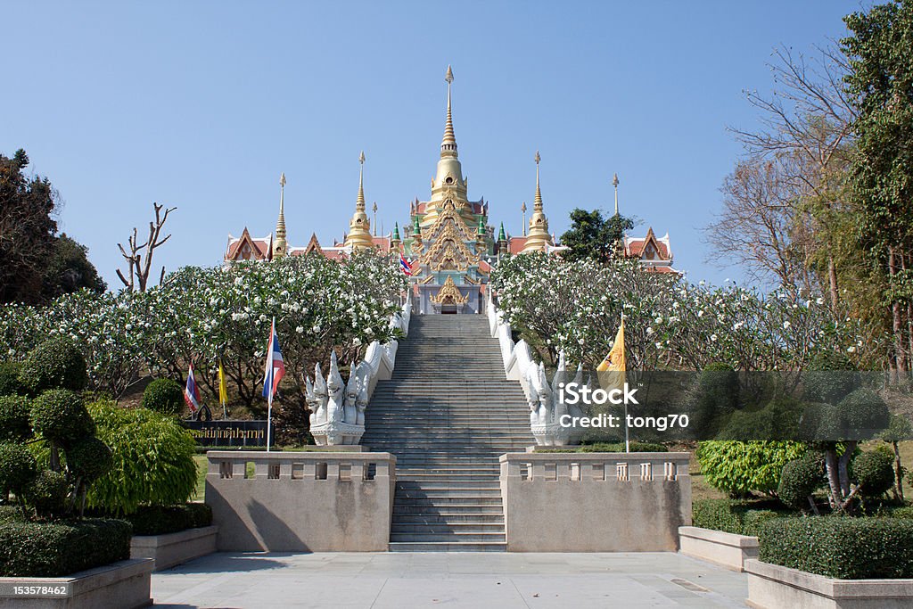Świątynia w Południowa Tajlandia. - Zbiór zdjęć royalty-free (Azja)
