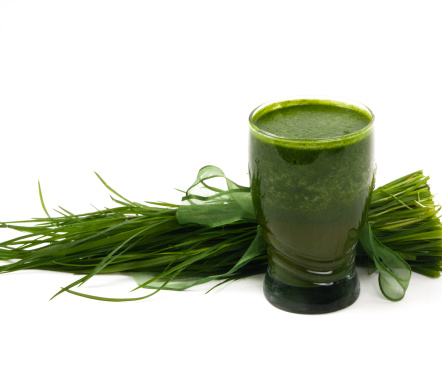 green barley juice or wheatgrass or barley grass powder.