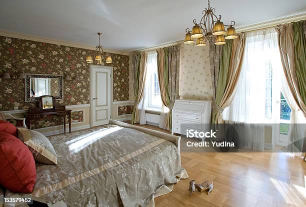 Cosy Light Bedroom Stock Photo - Download Image Now - Balcony, Bed - Furniture, Bedroom