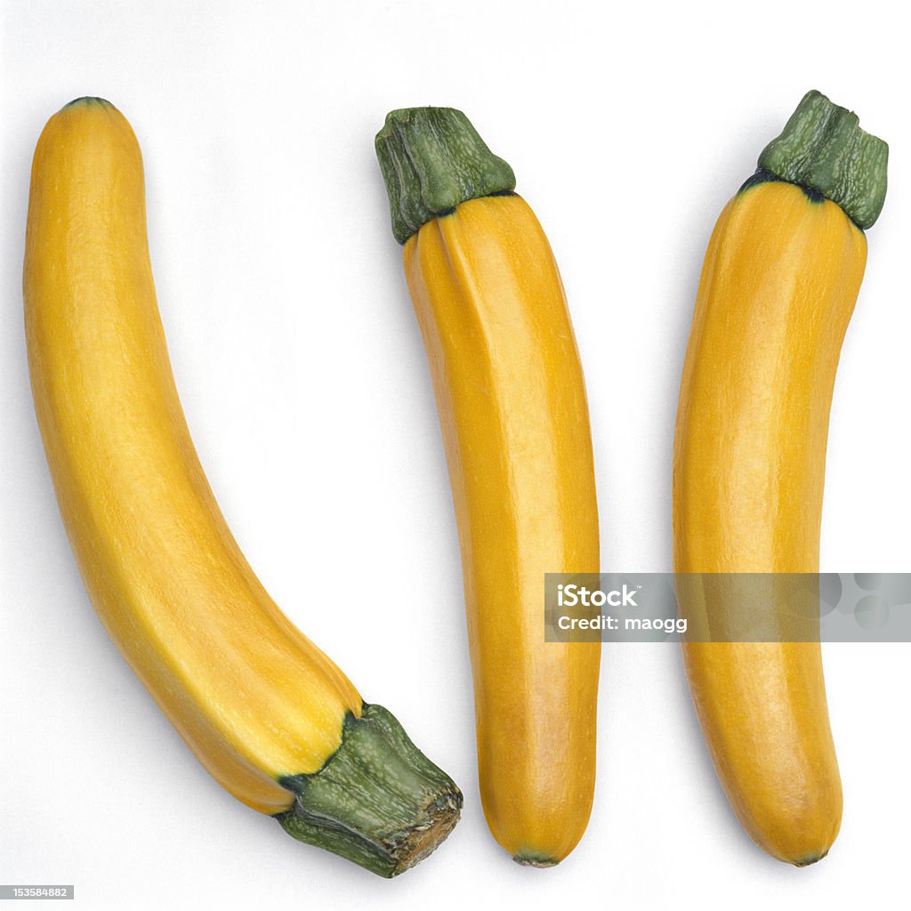 Fresh yellow zucchini with clipping path 3 fresh yellow zucchini on white background Yellow Stock Photo