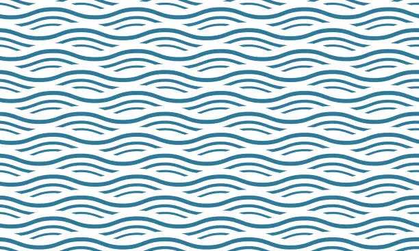 Vector illustration of Seamless wave pattern