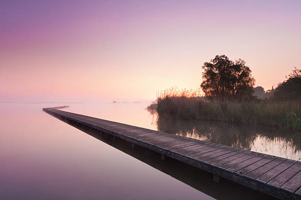 istock jetty at sunrise at zuidlaardermeer 153588817