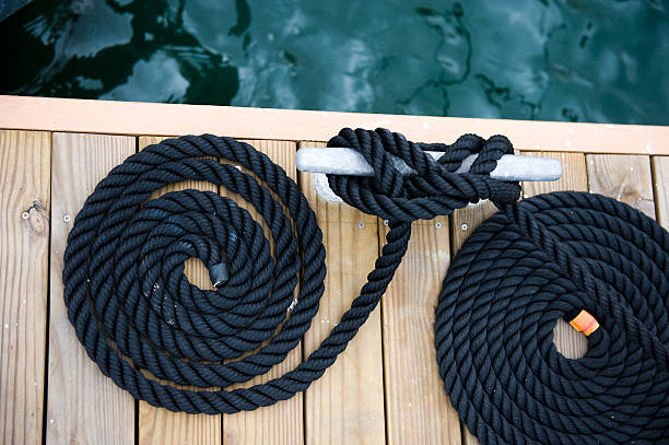 istock rope of yacht 153588911