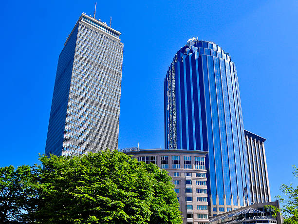 The Pudential tower The Prudential tower with the 111 Huntingdon avenue building prudential tower stock pictures, royalty-free photos & images