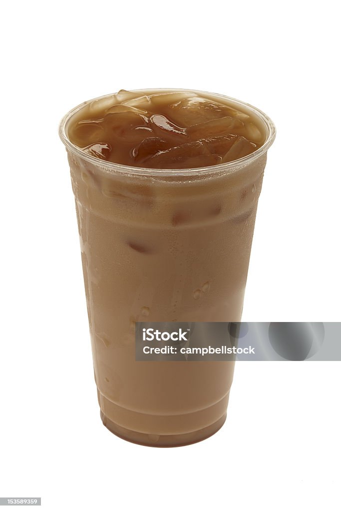 Ghiacciato Latte in un contenitore in plastica - Foto stock royalty-free di Bibita