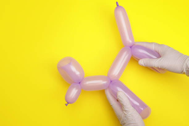 istock Hands holding balloon poodle dog 1535898340