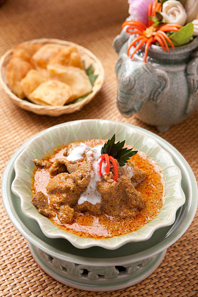 Thai red curry stock photo