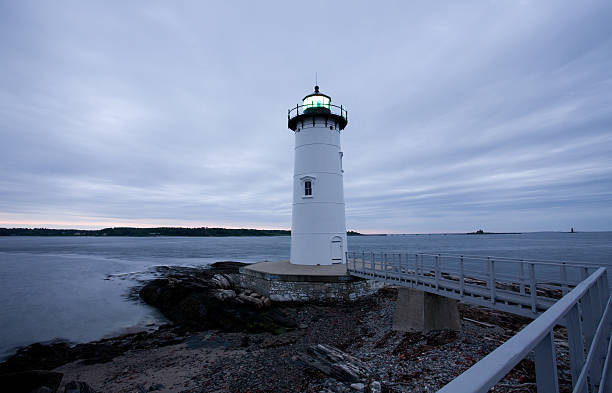 istock Sunrise behind Portsmouth lighthouse 153591828