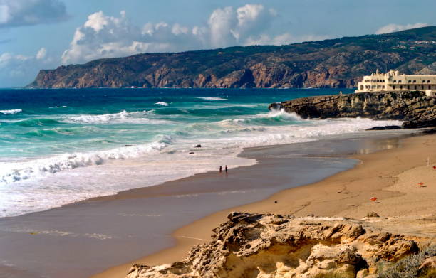 view of the beach and the ocean