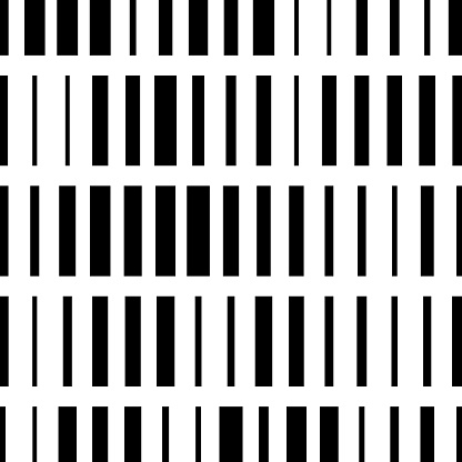 Rectangles in different size in rows, on white