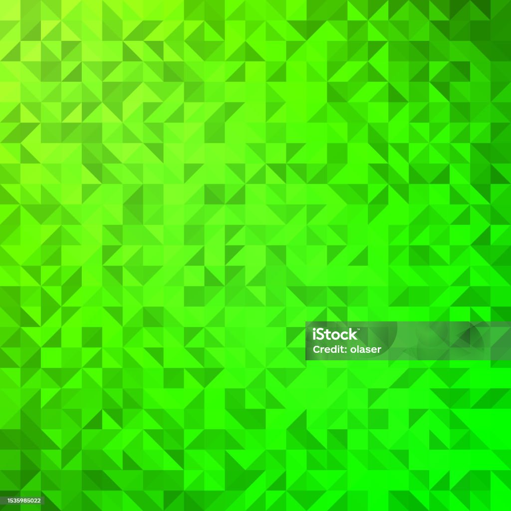 Green Triangle Color Bright Green Gradient Triangles Pattern Stock Illustration - Download ...