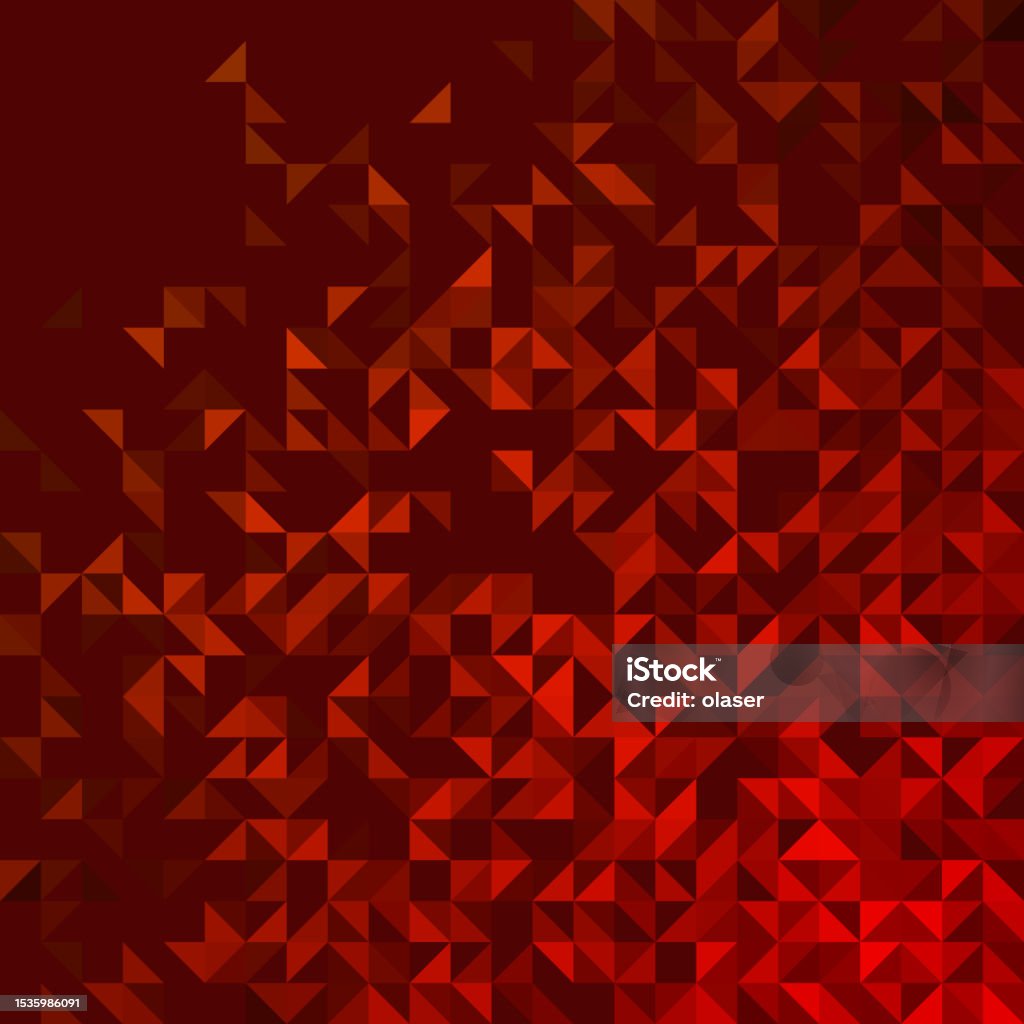 Dark Red Triangles Pattern Stock Illustration - Download Image Now ...
