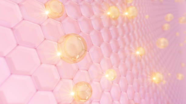 istock Cosmetic 3d rendering Magic serum through the skin 1536105922