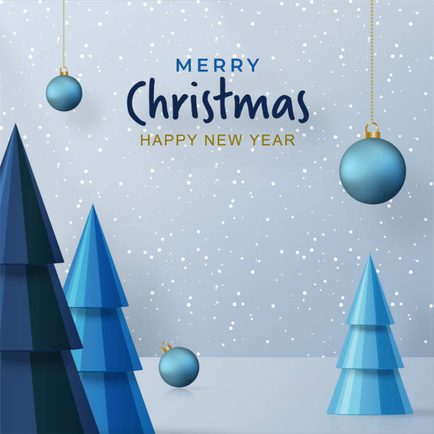 istock Merry Christmas festive pattern with Christmas balls and snowflakes concept on color background 1536128560