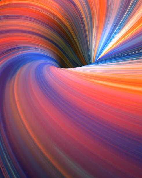 istock Colorful abstract 3D spiral vortex background. 1536157413