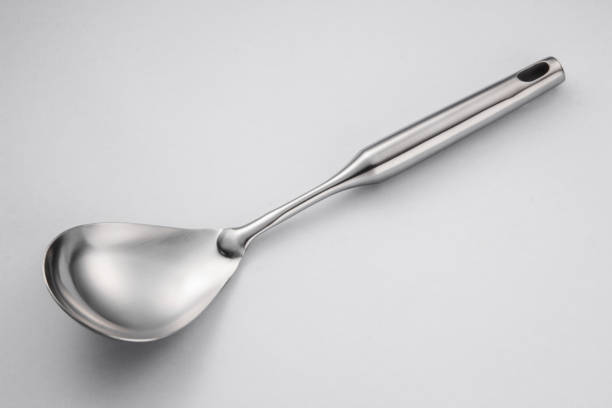 istock Stainless steel tableware and kitchen utensils placed on the desktop 1536206885