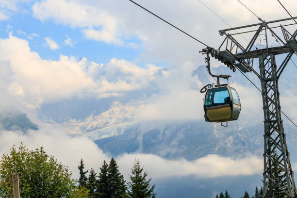 istock Overhead cable car to First mountain, Grindelwald, Switzerland 1536231446