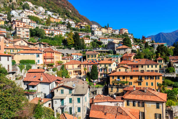 istock Panoramic view of Moltrasio town on Lake Como in Italy 1536238499