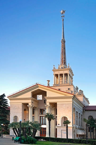 istock Building of Sochi Seaport, Russia 153628320