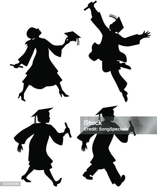 Siluet Rendra Siluet Lulusan Ed Ilustrasi Stok - Unduh Gambar Sekarang - Wisuda ...