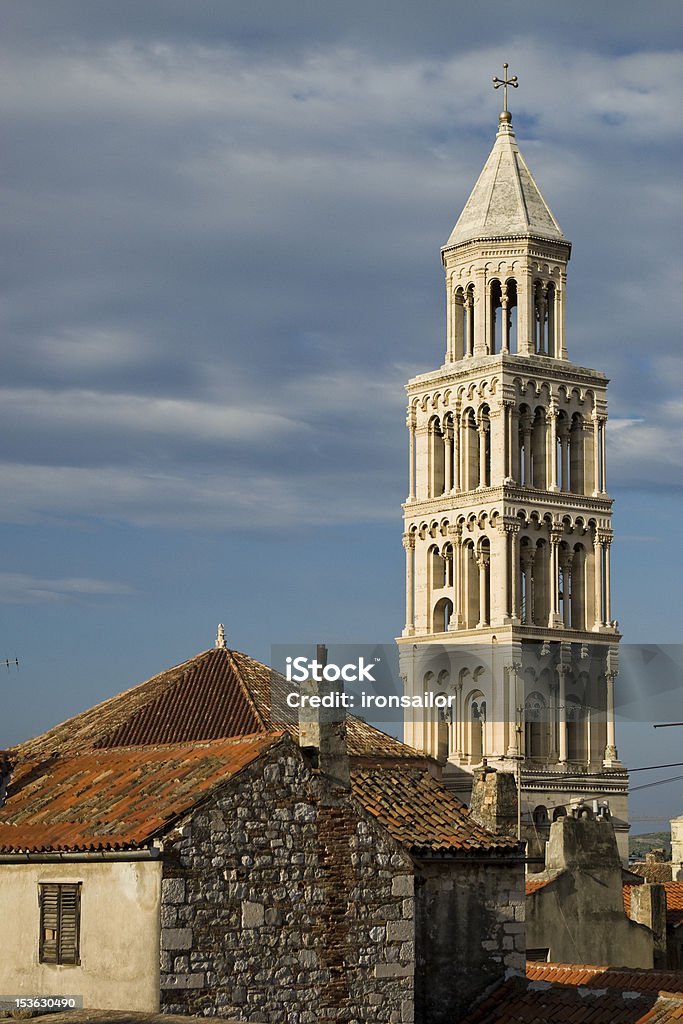 Waking Split Early morning in Split Diocletian's Palace Architecture Stock Photo