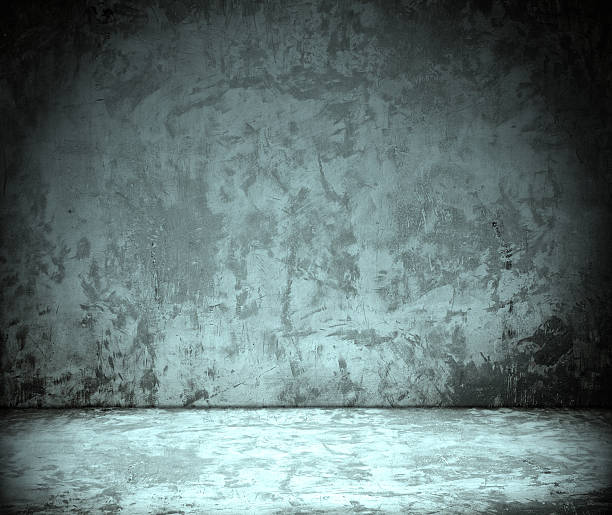 istock room with grunge concrete wall, cement floor 153631198