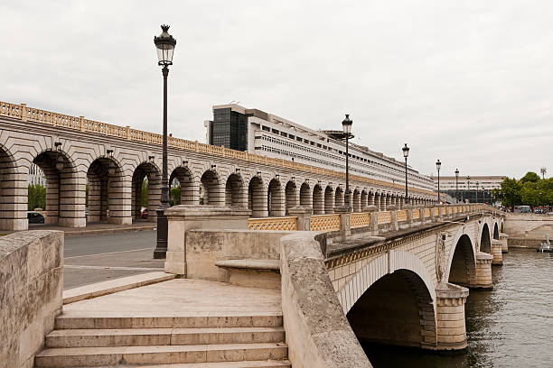 The bridge of Bercy with the Ministry of Finance in the background, Saturday July 9, 2011.