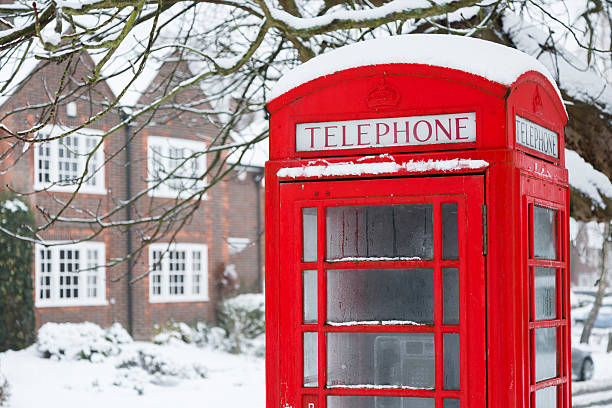 Winter Telephone 250+ Telephone Box Snow Stock Photos, Pictures & Royalty-Free Images ...