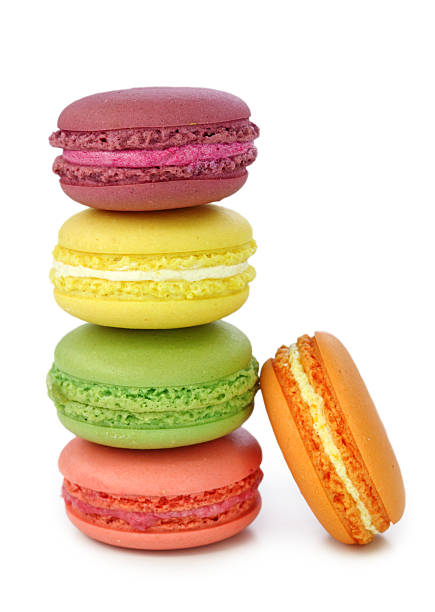 istock A stack of colorful macaroons on a white background 153639789