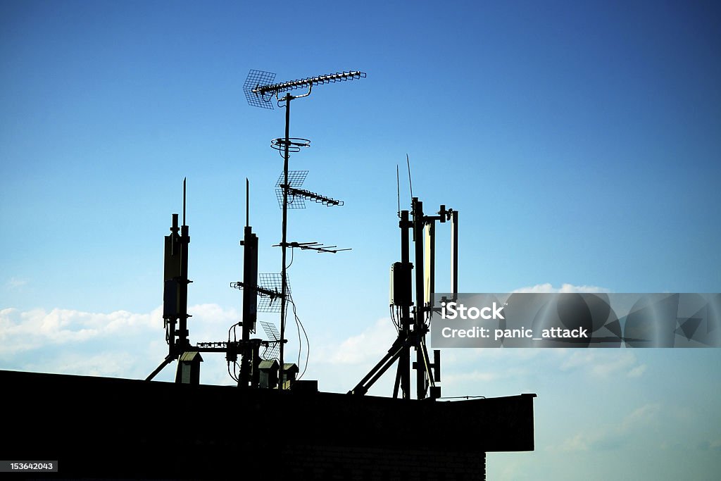 Siluetas de antena - Foto de stock de Antena - Aparato de telecomunicación libre de derechos