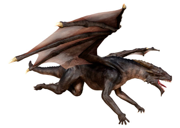 istock 3D Rendering Fairy Tale Dragon on White 1536440347