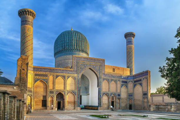 Gur-e-Amir, Samarkand, Uzbekistan stock photo