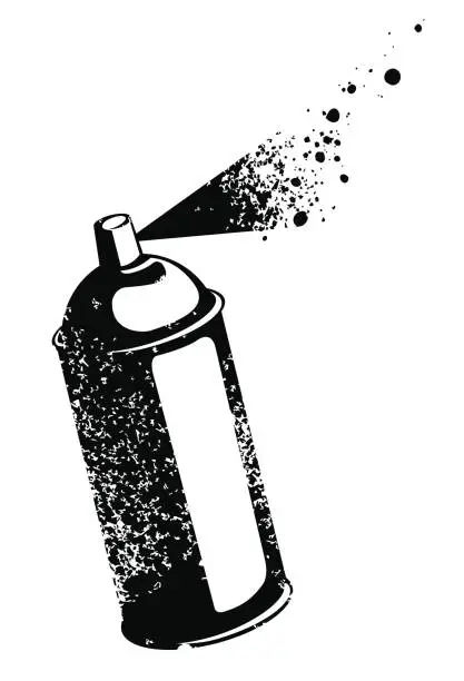 Vector illustration of spray can