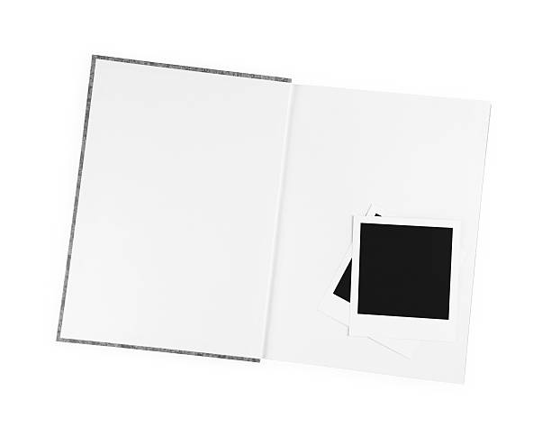 istock Empty magazine page and photo papers 153655268
