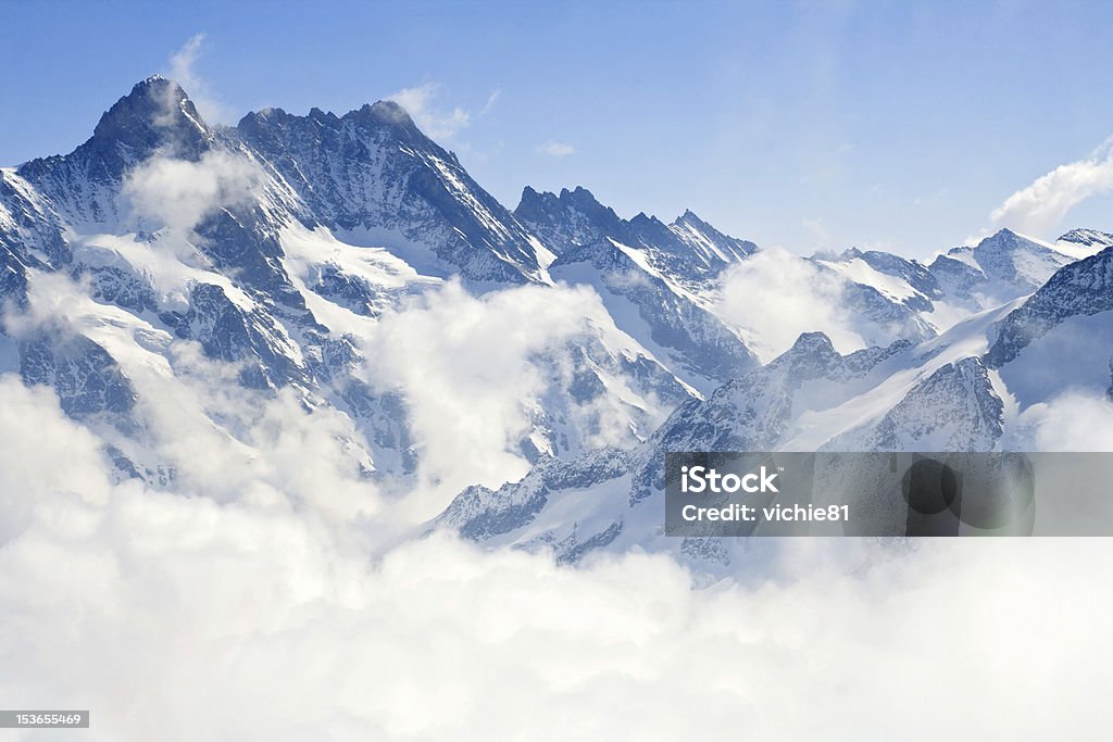 Jungfraujoch Alpach krajobraz górski - Zbiór zdjęć royalty-free (Alpy)