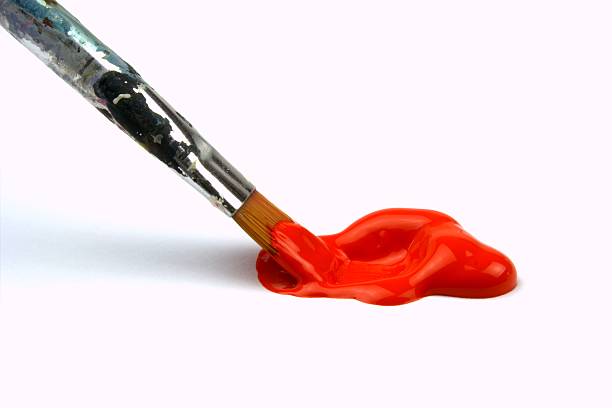 istock Paintbrush and red paint color 153659334