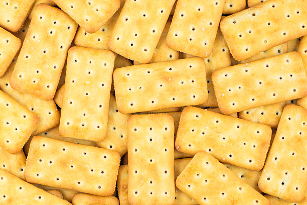 Cheese Crackers stock photo