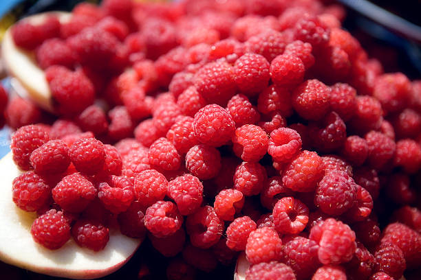 Fresh raspberry stock photo