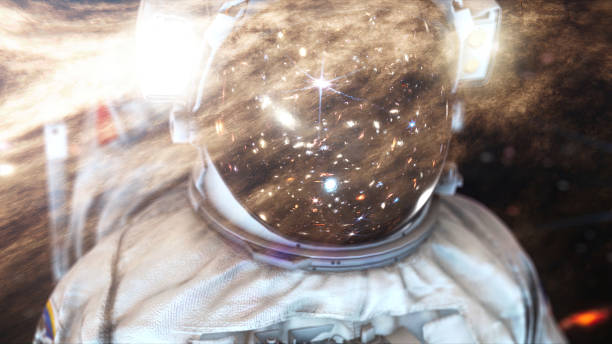 Exploring the Celestial Frontier: A Trailblazing Astronaut Embraces the Boundless Cosmos, Immersed in State-of-the-Art Space Gear. Mesmerizing Ultra-High Definition Imagery.