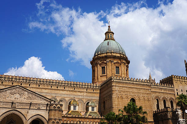 The cathedral of Palermo in Sicily stock photo