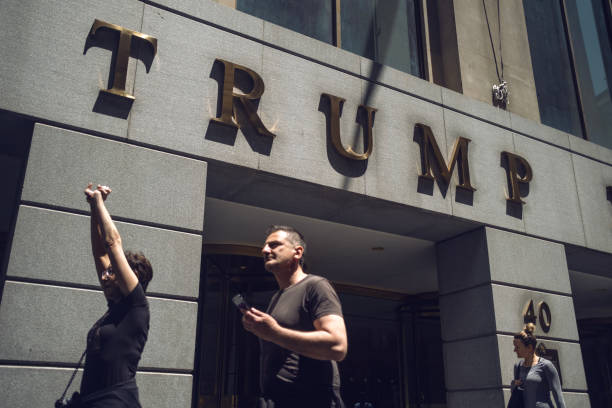 (IPTC format photo metadata added to file for press use) 40 Wall Street, also known as the Trump Building, Manhattan, New York City.