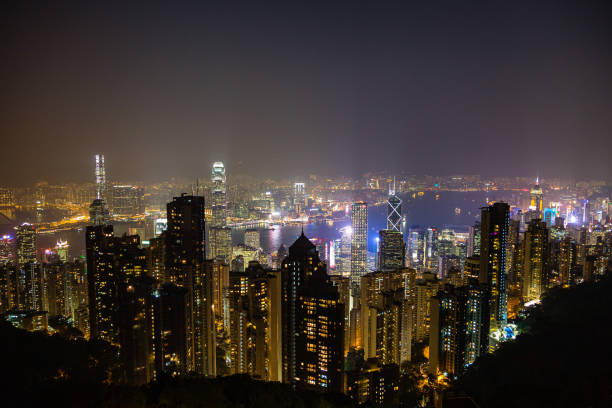 Beautiful night scene in HongKong
