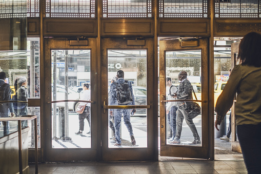 Entrance of Grand Central Station, Manhattan, New York City.