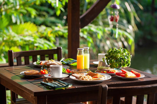 istock Enjoy a tropical breakfast at a resort restaurant. 1536651368