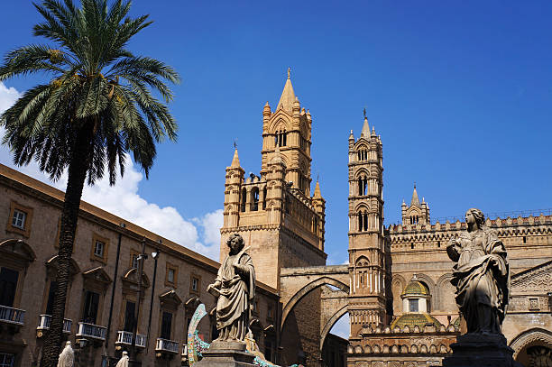 The cathedral of Palermo in Sicily stock photo